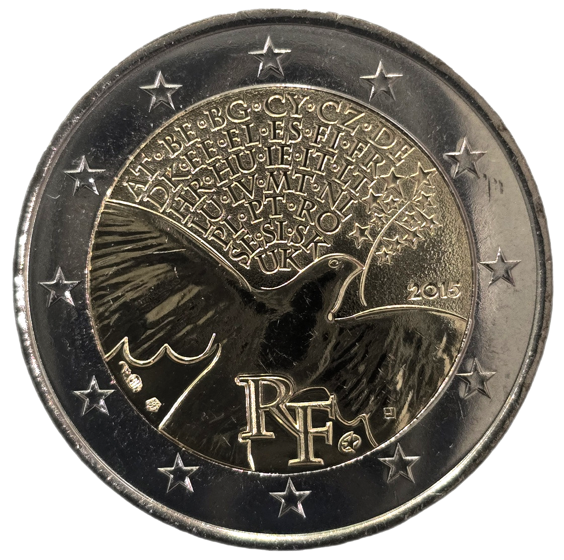 2 euros conmemorativa Paz en Europa